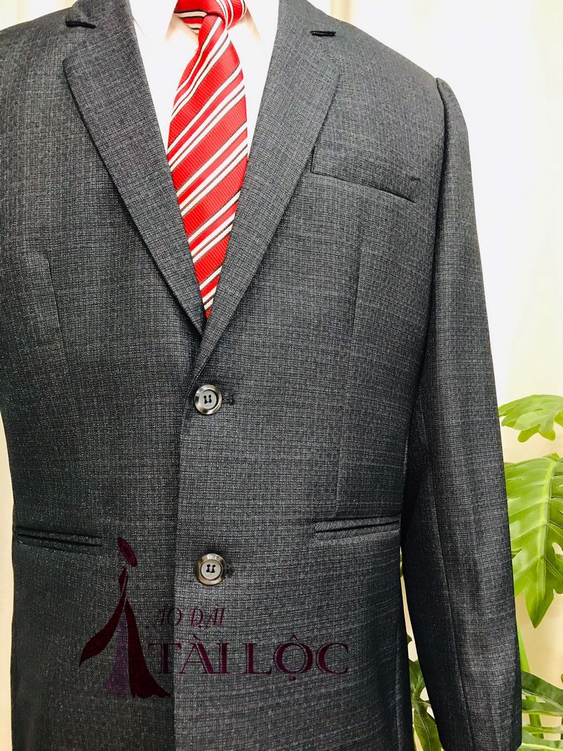 AV78 - VEST XÁM KẺ Ô Dsuit - Suit và Vest nam cao cấp