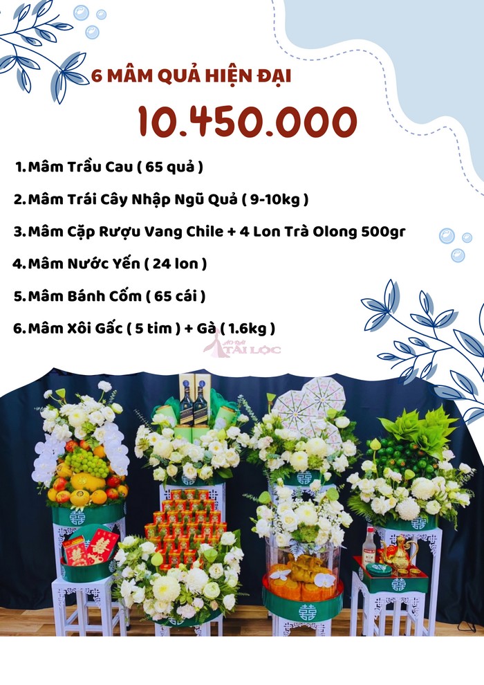 COMBO 6 mâm quả cưới 10450