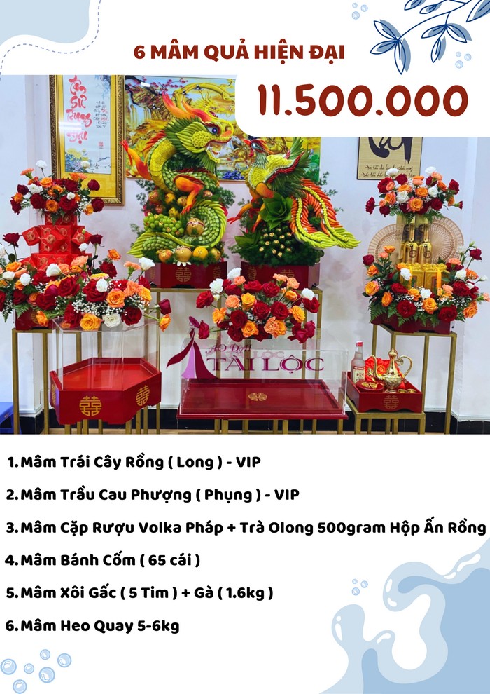 COMBO 6 mâm quả cưới 11500