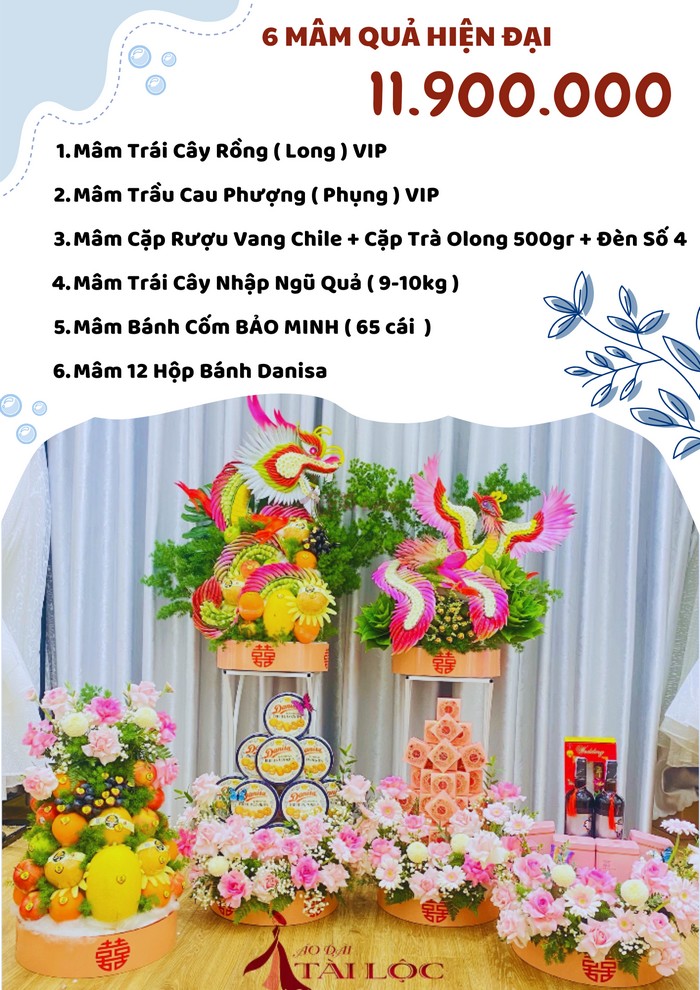 COMBO 6 mâm quả cưới 11900