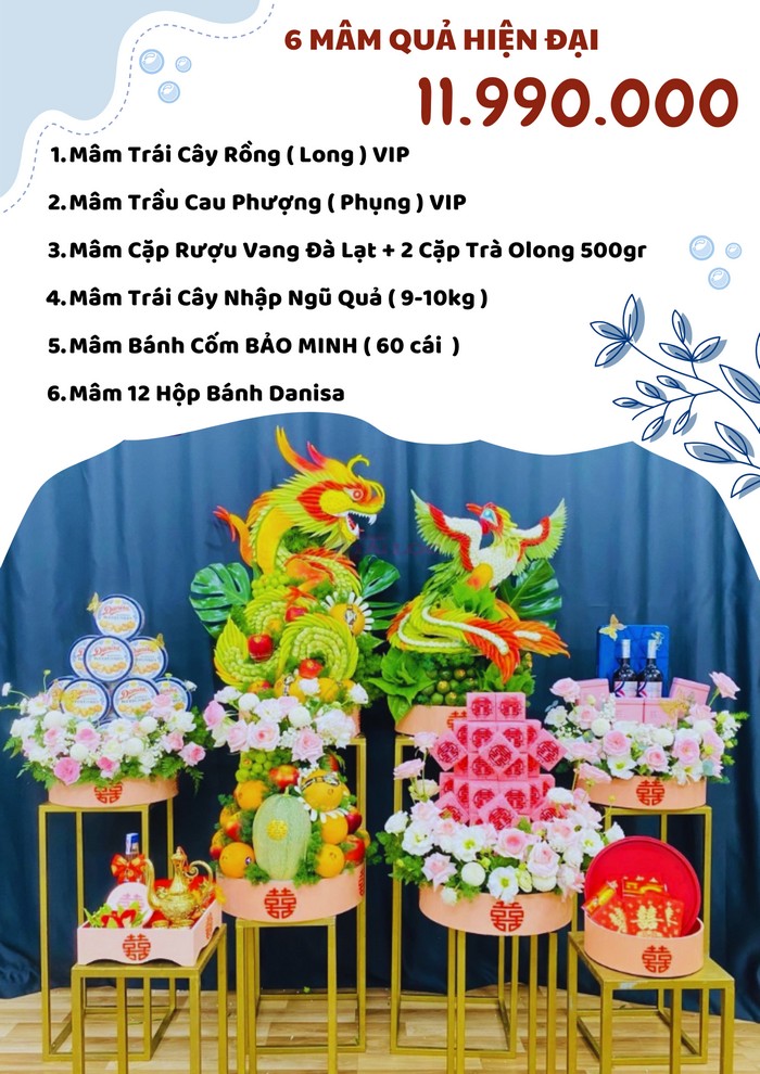 COMBO 6 mâm quả cưới 11990
