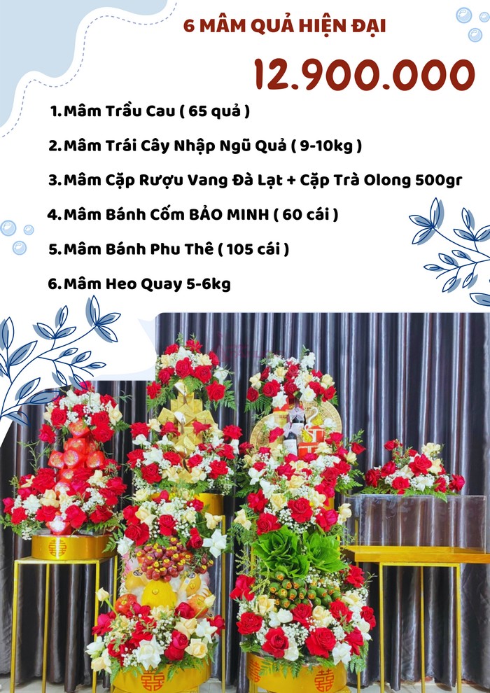 COMBO 6 mâm quả cưới 12900