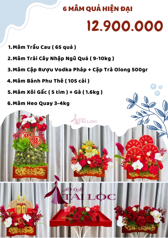 COMBO 6 mâm quả cưới 12900