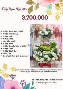 Báo giá tráp dạm ngõ 3.700.00 vnđ