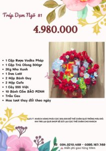 Báo giá tráp dạm ngõ 4.980.000 vnđ