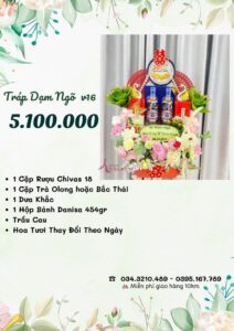 Báo giá tráp dạm ngõ 5.100.000 vnđ