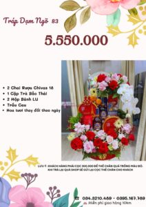 Báo giá tráp dạm ngõ 5.550.000 vnđ