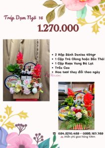 Giá tráp dạm ngõ 1.270.000 vnđ