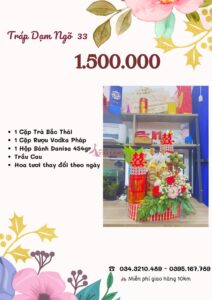 Báo giá tráp dạm ngõ 1.500.000 vnđ