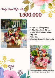 Bảng giá tráp dạm ngõ 1.500.000 vnđ