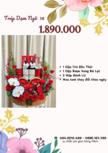 Báo giá tráp dạm ngõ 1.890.000 vnđ