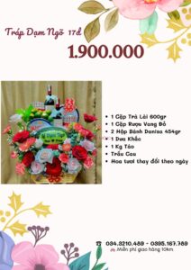 Bảng giá tráp dạm ngõ 1.900.000 vnđ