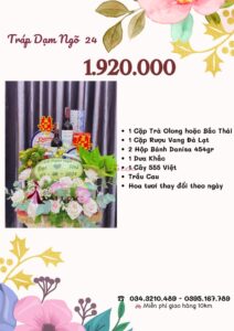 Bảng giá tráp dạm ngõ 1.920.000 vnđ