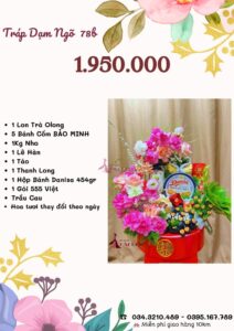 Bảng giá tráp dạm ngõ 1.950.000 vnđ