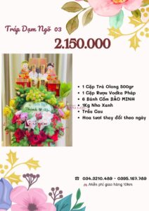 báo giá tráp dạm ngõ 2.150.000 vnđ