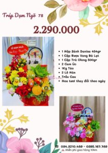 Bảng giá tráp dạm ngõ 2.290.000 vnđ