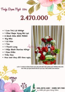 Bảng giá tráp dạm ngõ 2.470.000 vnđ