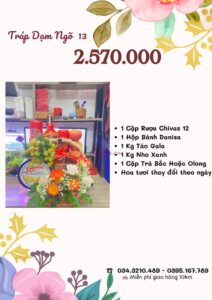 Bảng giá tráp dạm ngõ 2.570.000 vnđ