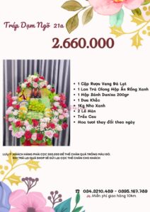 Báo giá tráp dạm ngõ 2.660.000 vnđ