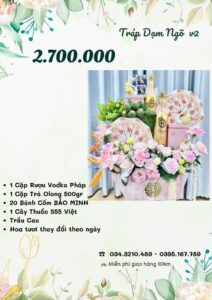 Báo giá tráp dạm ngõ 2.700.000 vnđ