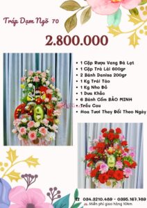 Bảng giá tráp dạm ngõ 2.800.000 vnđ