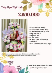 Bảng giá tráp dạm ngõ 2.850.000 vnđ