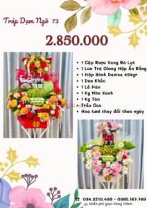 Báo giá tráp dạm ngõ 2.850.000 vnđ