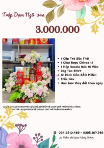 Báo giá tráp dạm ngõ 3.000.000 vnđ