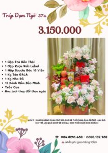 Báo giá tráp dạm ngõ 3.150.00 vnđ