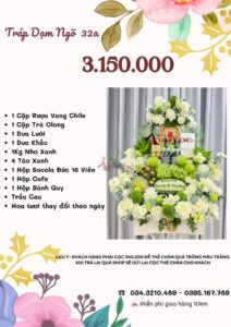 Bảng giá tráp dạm ngõ 3.150.00 vnđ