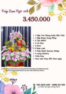 Báo giá tráp dạm ngõ cao cấp 3.450.00 vnđ
