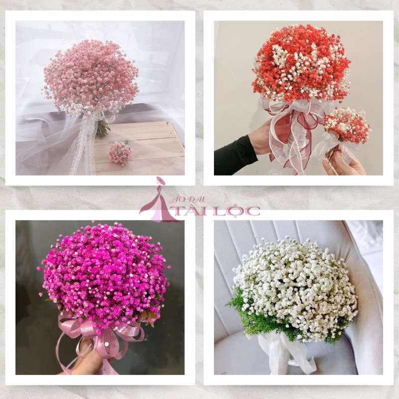 Hoa cưới cầm tay baby cô dâu