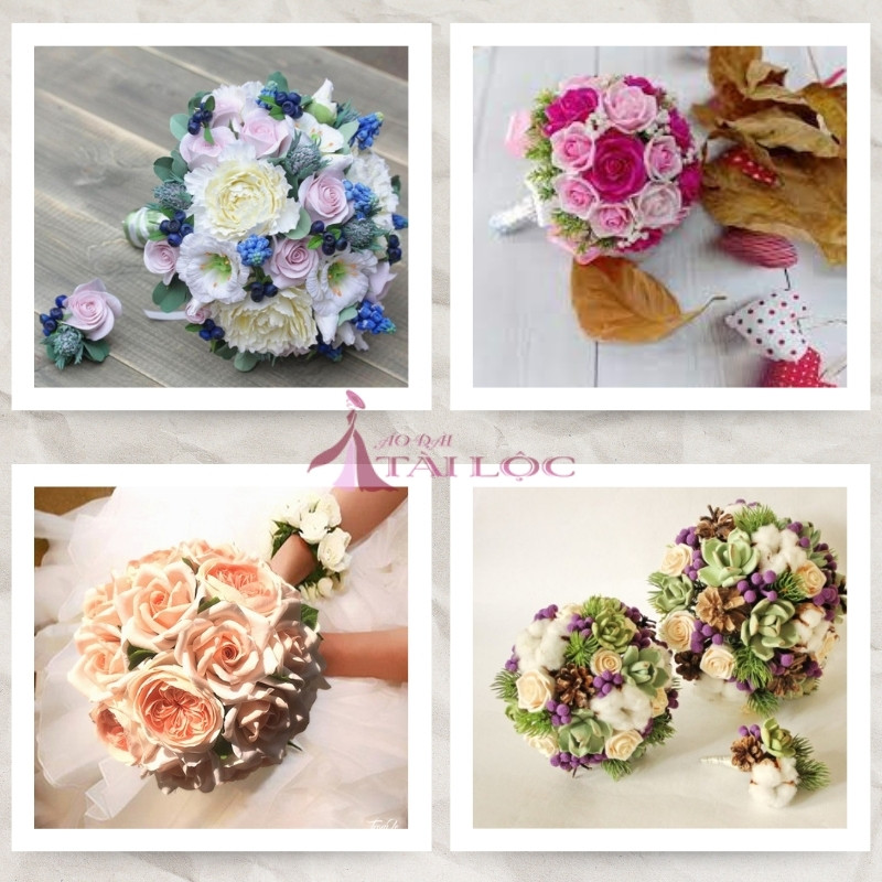 Hoa cưới đất sét